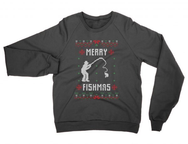 Merry Fishmas Christmas Ugly Sweater sweatshirt by Clique Wear