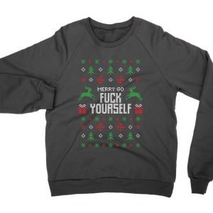 Merry Go Fuck Yourself Christmas Ugly Sweater jumper (sweatshirt)