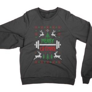 Merry Liftmas Christmas Ugly Sweater jumper (sweatshirt)