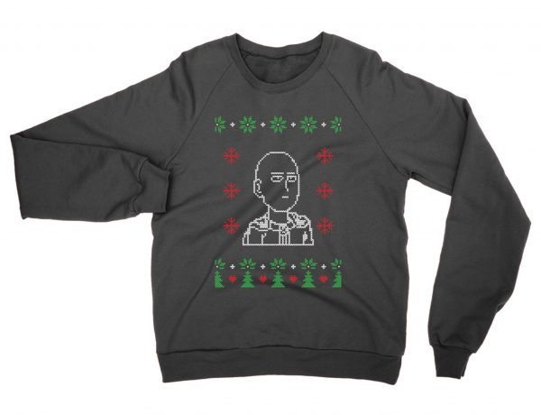 Saitama Christmas Ugly Sweater sweatshirt by Clique Wear