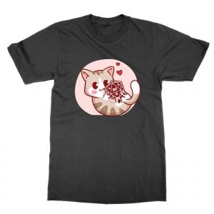 Cute Cat D20 Dice T-Shirt