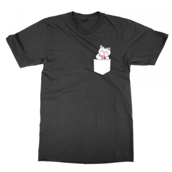 Cute Cat Hearts POCKET t-shirt by Clique Wear