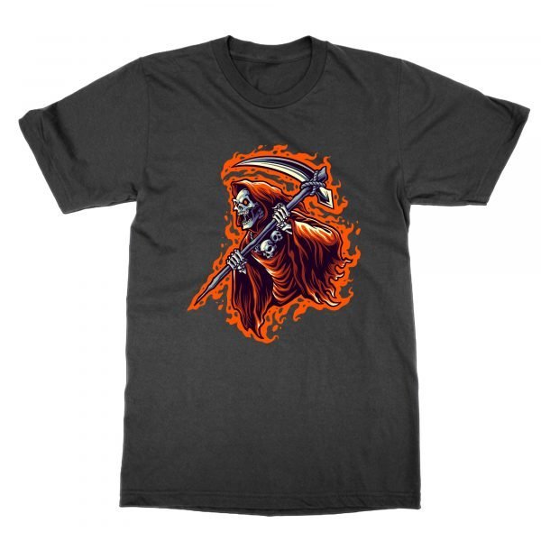 Flaming Reaper t-shirt by Clique Wear