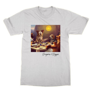 Dogs Playing Dungeons and Dragons artwork T-Shirt