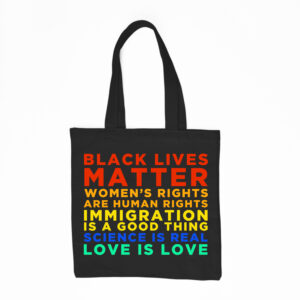 Black Lives Matter Love is Love Tote Bag