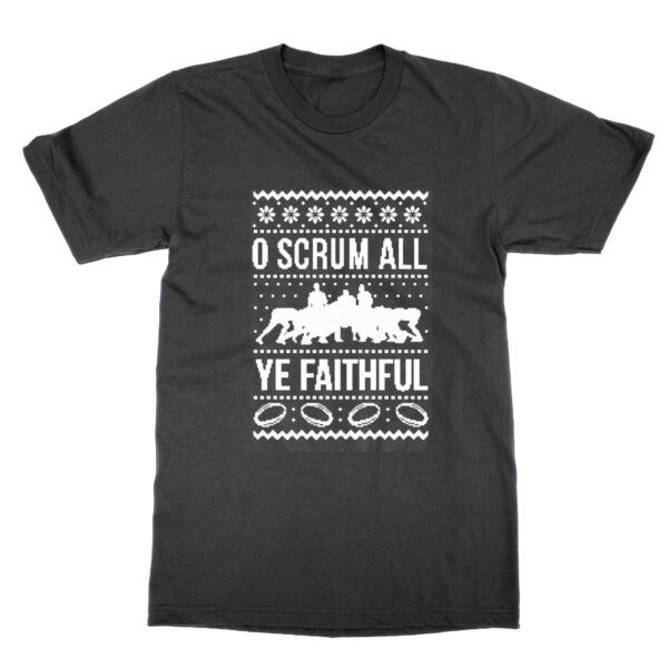 O Scrum All Ye Faithful t-shirt by Clique Wear