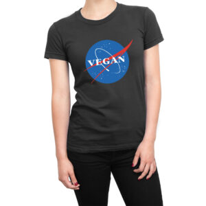 Vegan NASA symbol women’s t-shirt