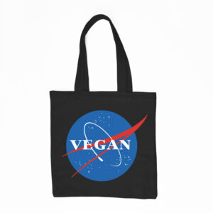 Vegan Space logo Tote Bag