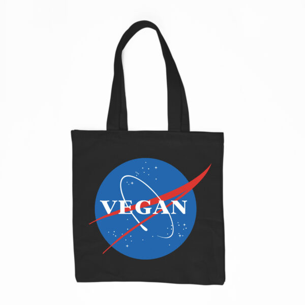 Vegan Space logo tote by Clique Wear