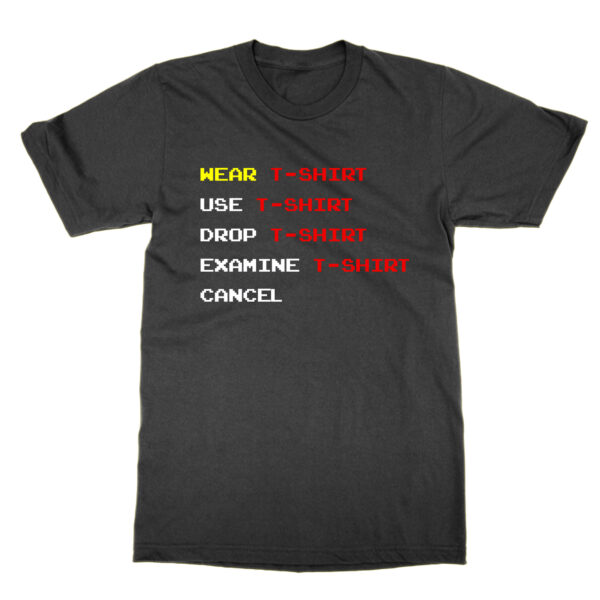 MMORPG Gamer T-Shirt Options Menu Shirt Classic Retro t-shirt by Clique Wear