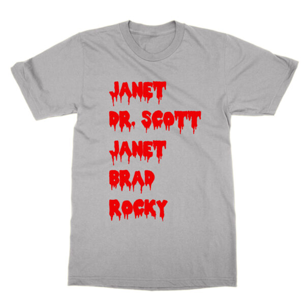 Rocky Horror Picture Show Names t-shirt by Clique Wear