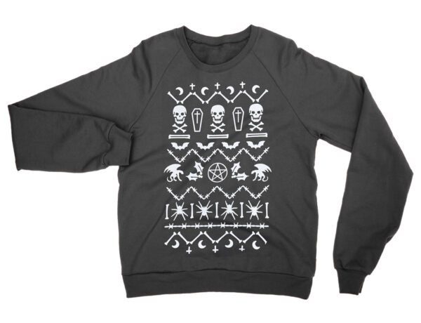 Goth Ugly Christmas Sweater jumper by Clique Wear
