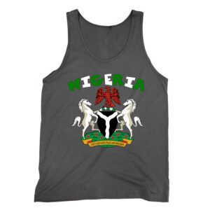 Love Nigeria With Nigerian Flag Coat Of Arms Tank top