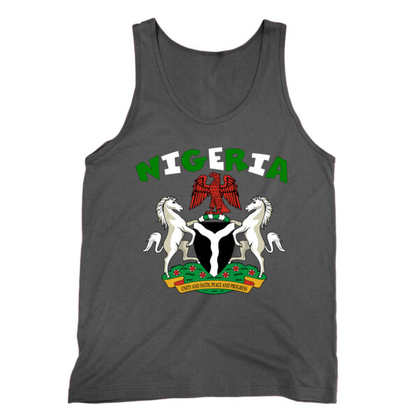 Love Nigeria With Nigerian Flag Coat Of Arms vest by Clique Wear