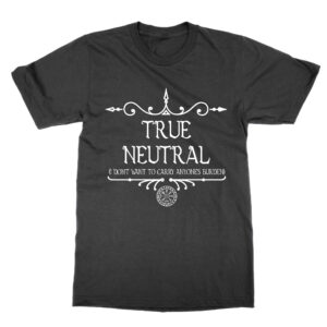True Neutral Dungeons and Dragons DND alignment tee