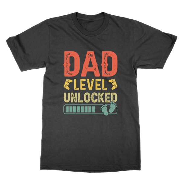 Dad Level Unlocked t-shirt by Clique Wear
