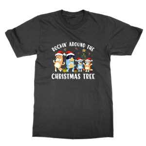 Bluey Rockin Around the Christmas Tree T-Shirt