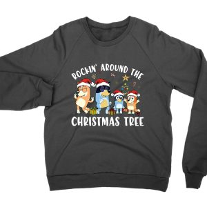 Bluey Rockin Around the Christmas Tree Christmas jumper (sweatshirt)