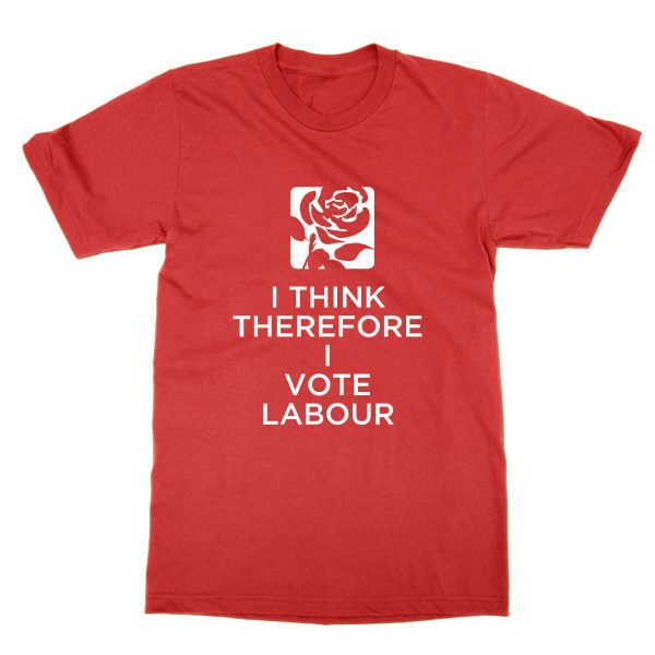 I Think Therefore I Vote Labour t-shirt by Clique Wear