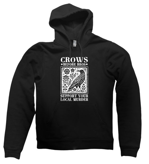 Crows Before Bros hoodie by Clique Wear